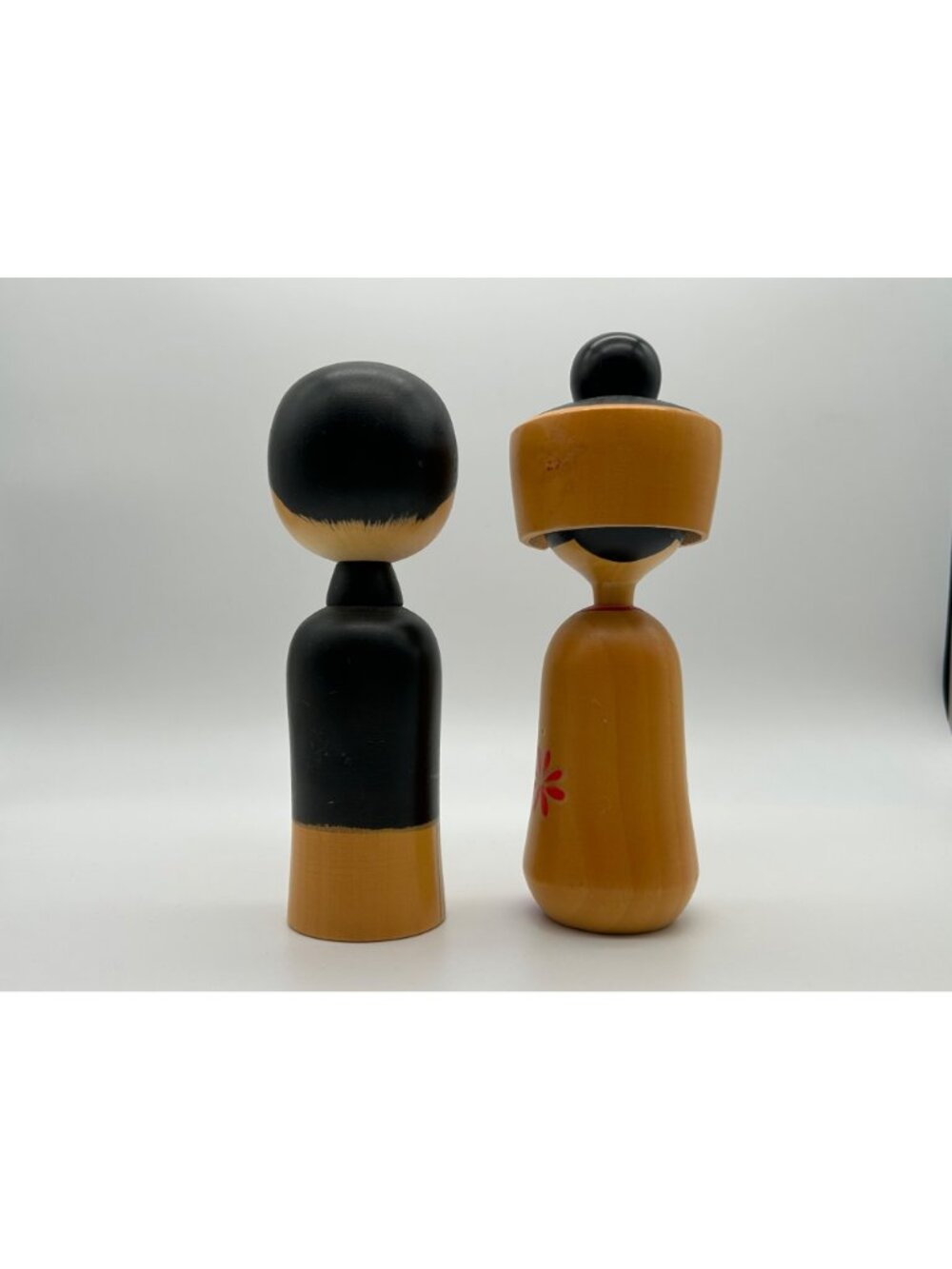 Vintage Hajime Miyashita Creative Sosaku Kokeshi Doll Wedding Set Bride Groom - Picture 10 of 16